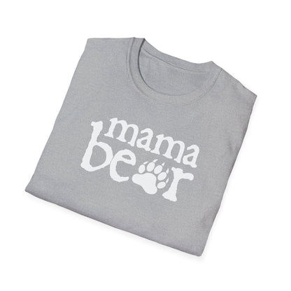 Womens Mama Bear T-Shirt Cute Funny Best Mom of Boys Girls Cool Mother Tee
