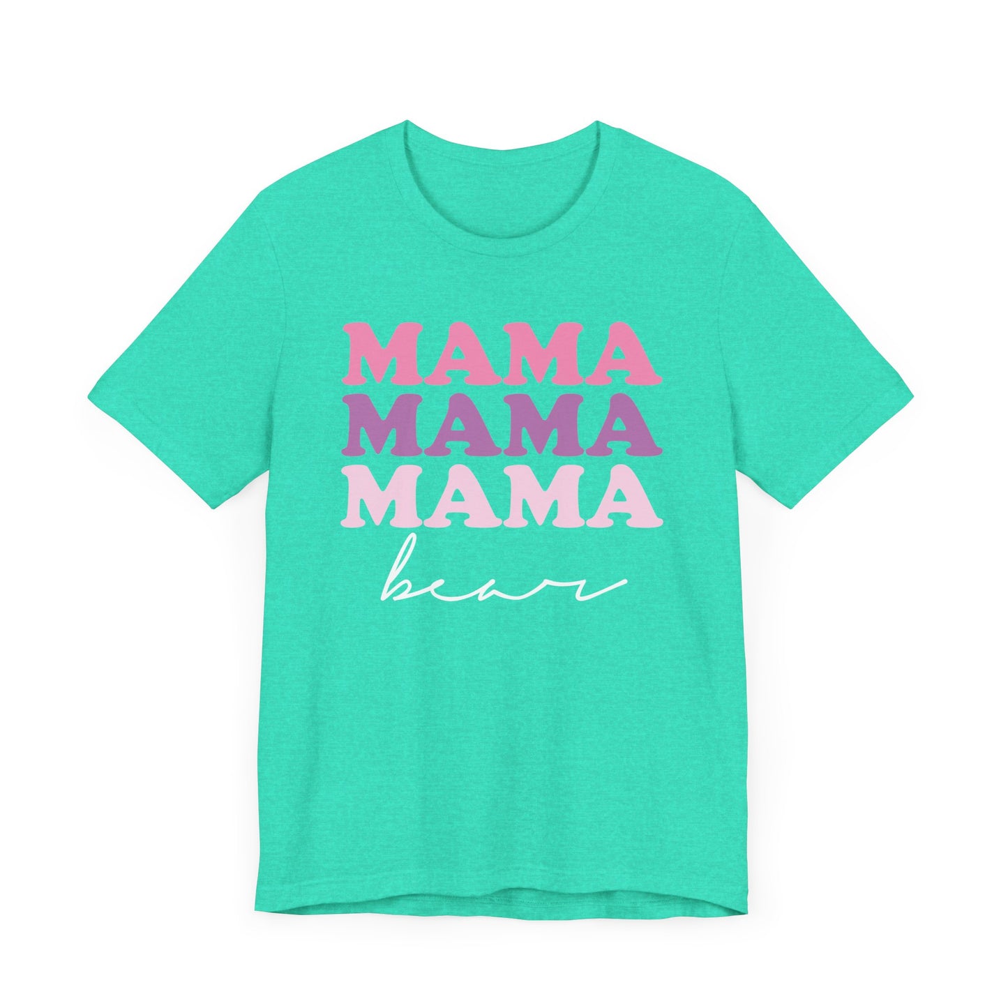 Mama Bear Womens Jersey T-Shirt, Mom Gift, Mother's Day Tee, Family Shirt, Bella Canvas Top