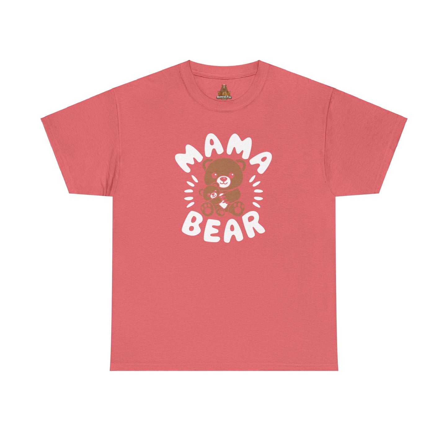 Mama Bear with a Cute Teddy Bear - T-Shirt, Mom Gift, Mother's Day Shirt, Family Apparel, Cute Tee