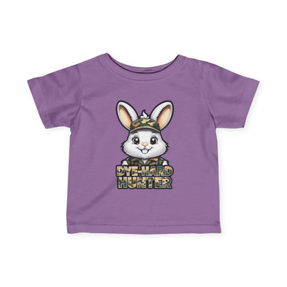 Dye-Hard Hunter Infant Tee - Cute Bunny T-Shirt for Little Outdoorsy Kids