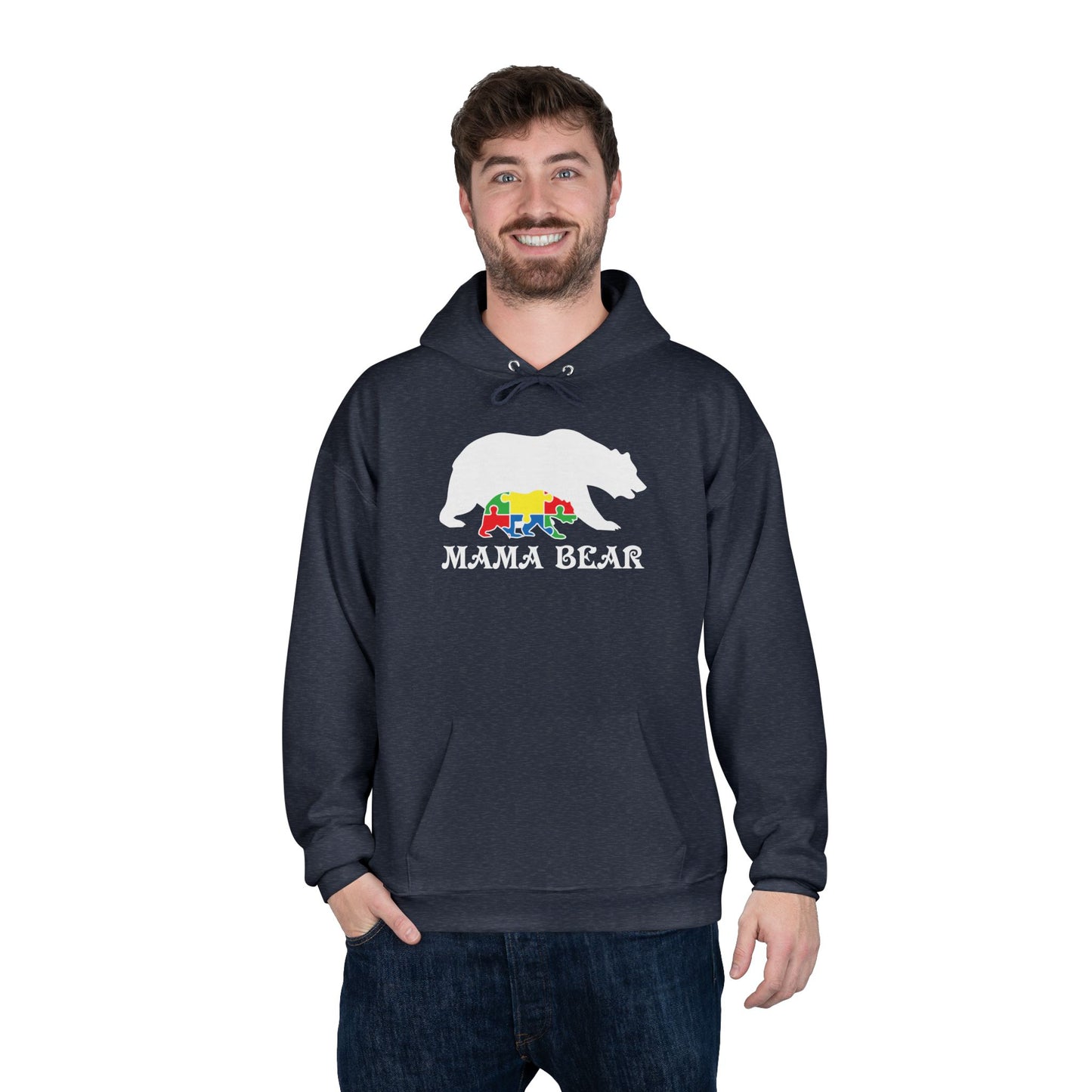 Autism Mama Bear - Pullover Hoodie Sweatshirt