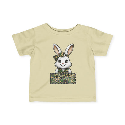 Dye-Hard Girl Hunter Infant Tee - Cute Bunny T-Shirt for Little Outdoorsy Kids