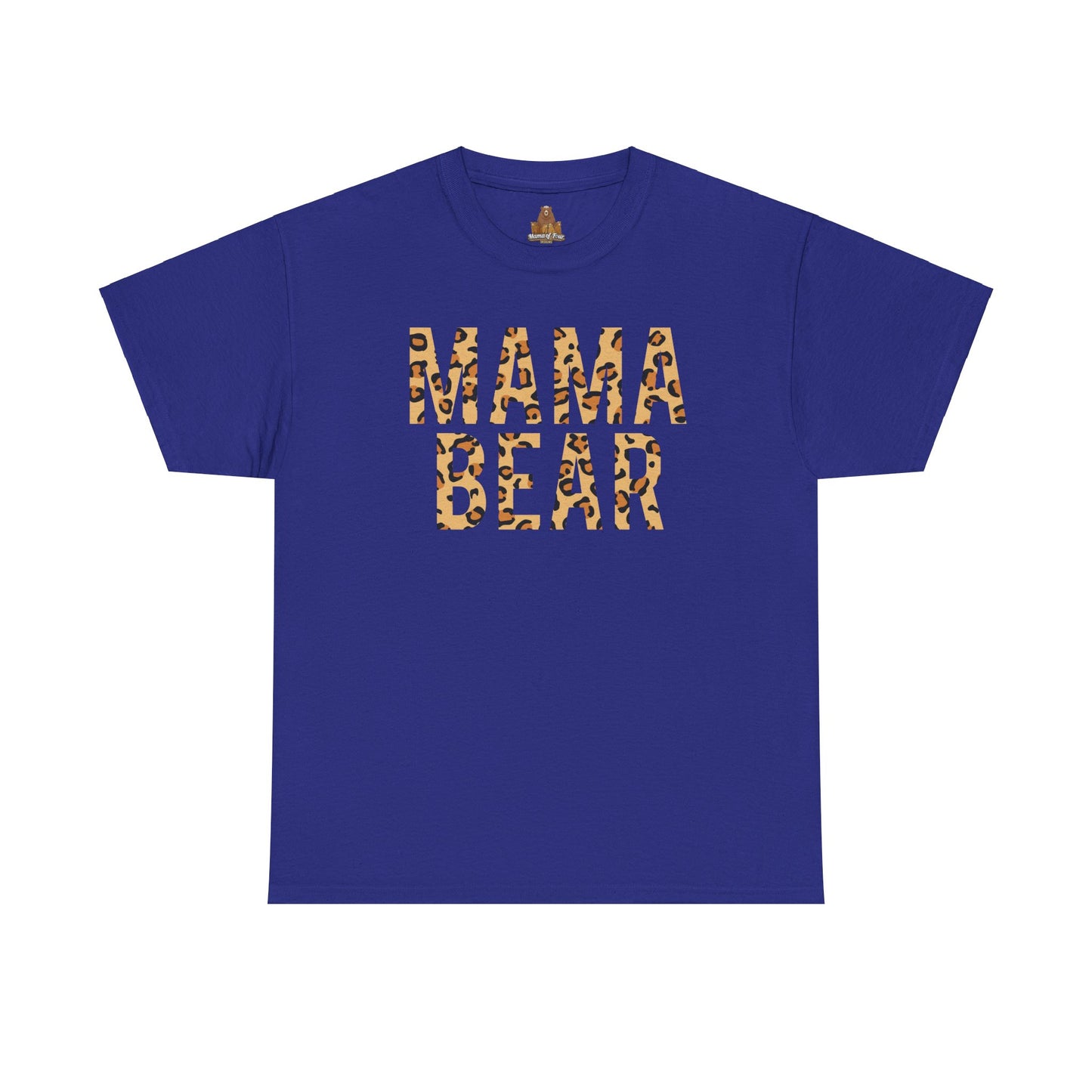 Animal Print Mama Bear T-Shirt, Bear Print Tee, Family Bear Shirt, Cute Animal Graphic Tee, Mother's Day Gift