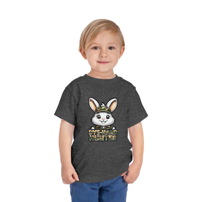 Dye-Hard Hunter Toddler Tee - Fun Camo Bunny Shirt for Kids