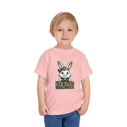 Toddler Camo Bunny Tee - 'Die-Hard Hunter' Short Sleeve Shirt