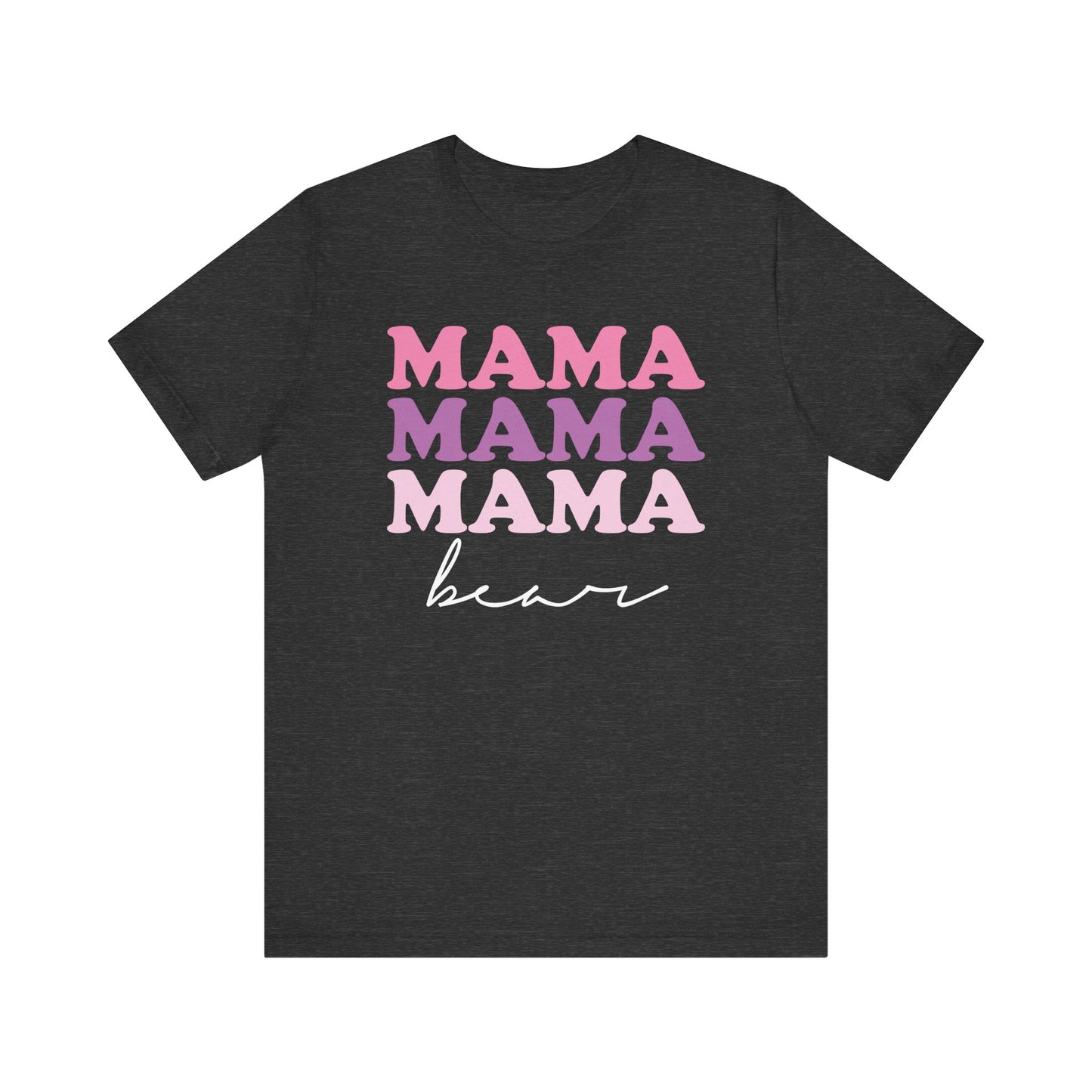 Mama Bear Womens Jersey T-Shirt, Mom Gift, Mother's Day Tee, Family Shirt, Bella Canvas Top