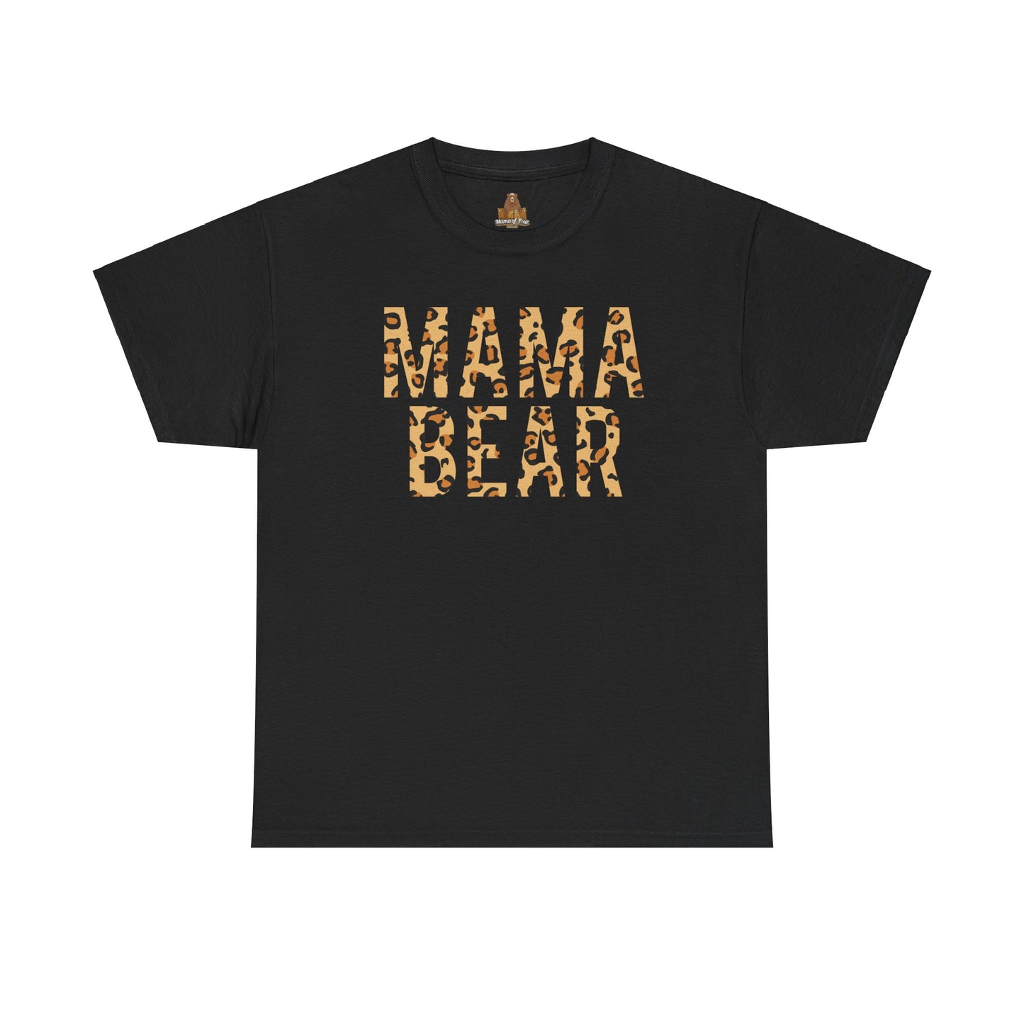 Animal Print Mama Bear T-Shirt, Bear Print Tee, Family Bear Shirt, Cute Animal Graphic Tee, Mother's Day Gift