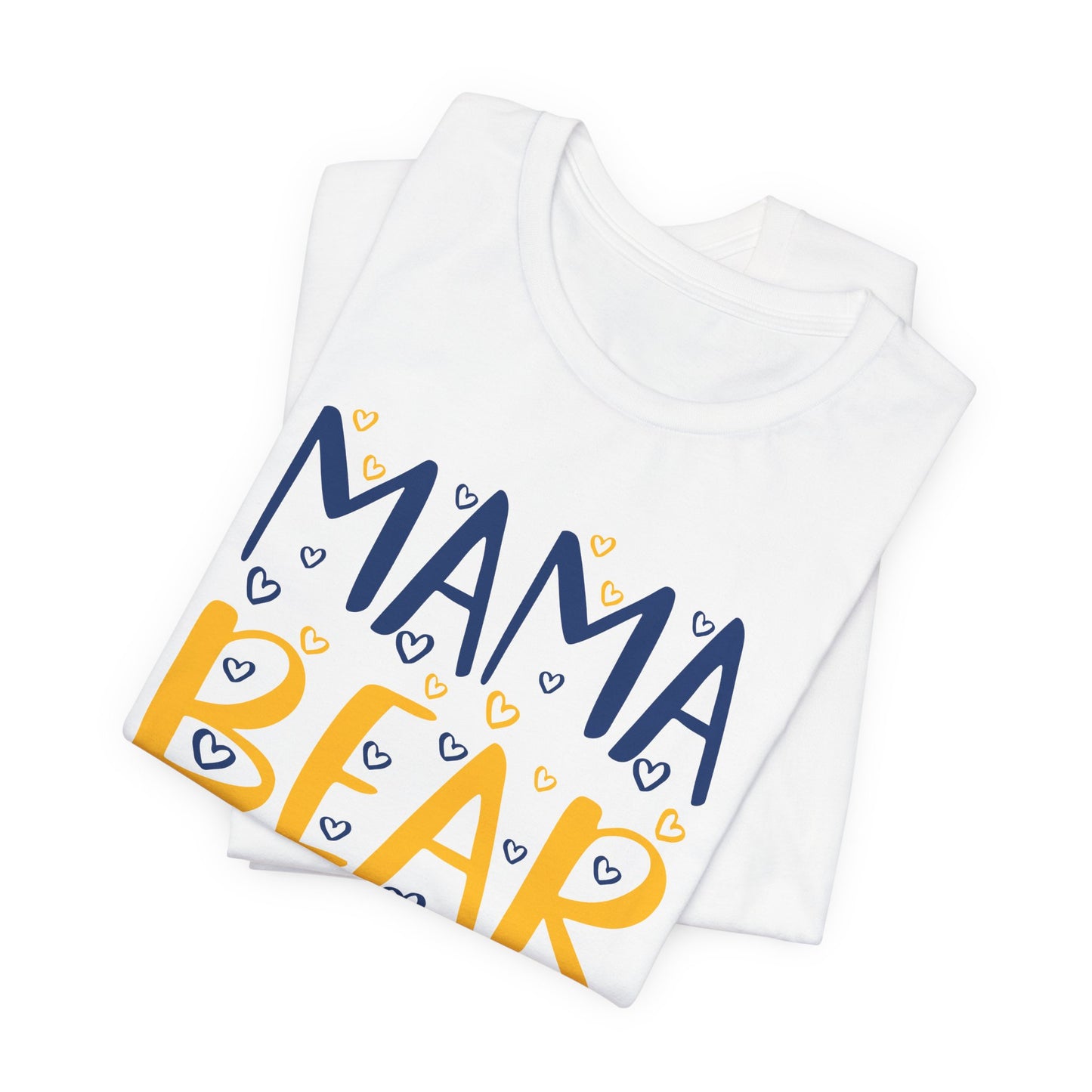 Mama Bear Hearts Bella Canvas Shirt, Unisex Tee, Family Matching Outfit, Mother's Day Gift, Graphic Top