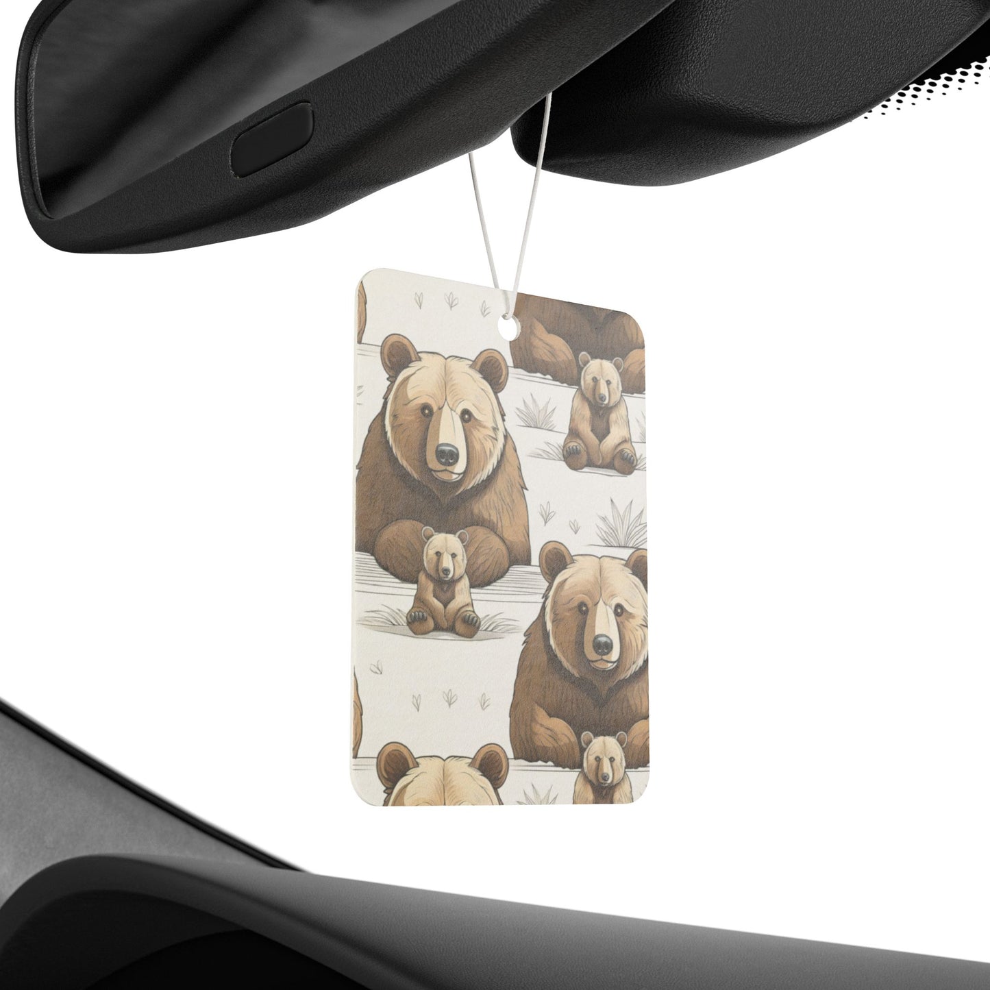 Mama Bear and Cubs Car Air Freshener - Fun and Cute Scented Car Decoration, Perfect Gift for Moms, Mother's Day Present, Car