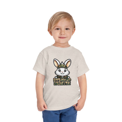 Dye-Hard Hunter Toddler Tee - Fun Camo Bunny Shirt for Kids