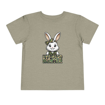 Toddler Camo Bunny Tee - 'Die-Hard Hunter' Short Sleeve Shirt