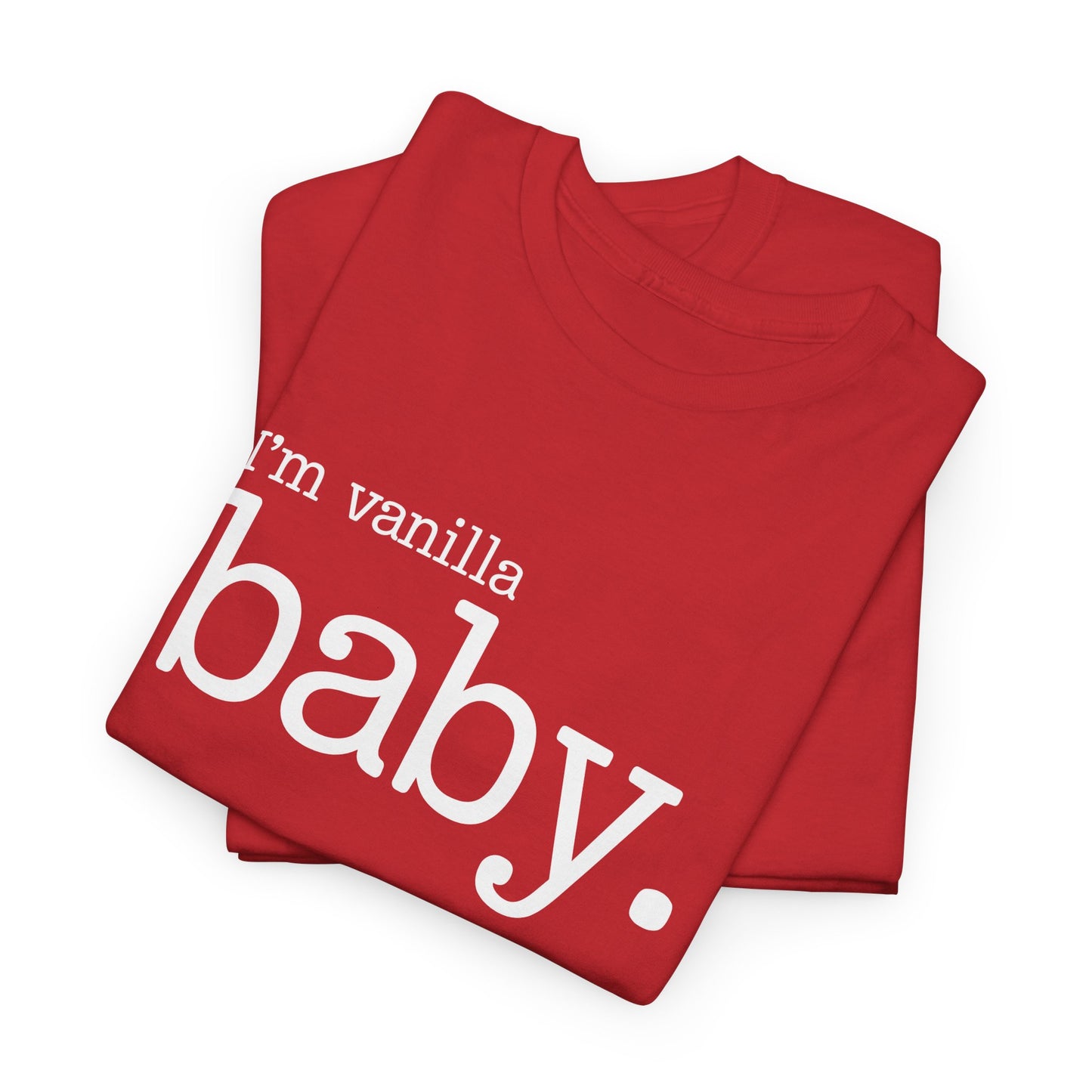 Vanilla Baby Unisex Heavy Cotton Tee, I'm Vanilla Shirt, Gender Neutral Toddler Tshirt, Neutral Baby Clothes, Soft Cotton