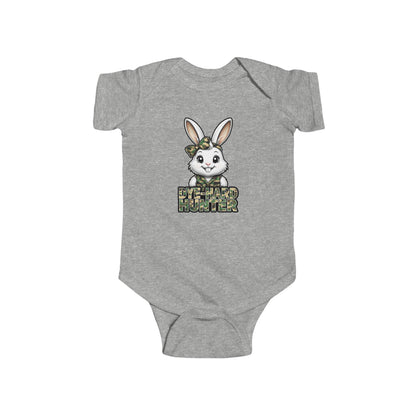 Girl Dye Hard Hunter - Camo Bunny Infant Bodysuit - Perfect for Easter and Baby Showers