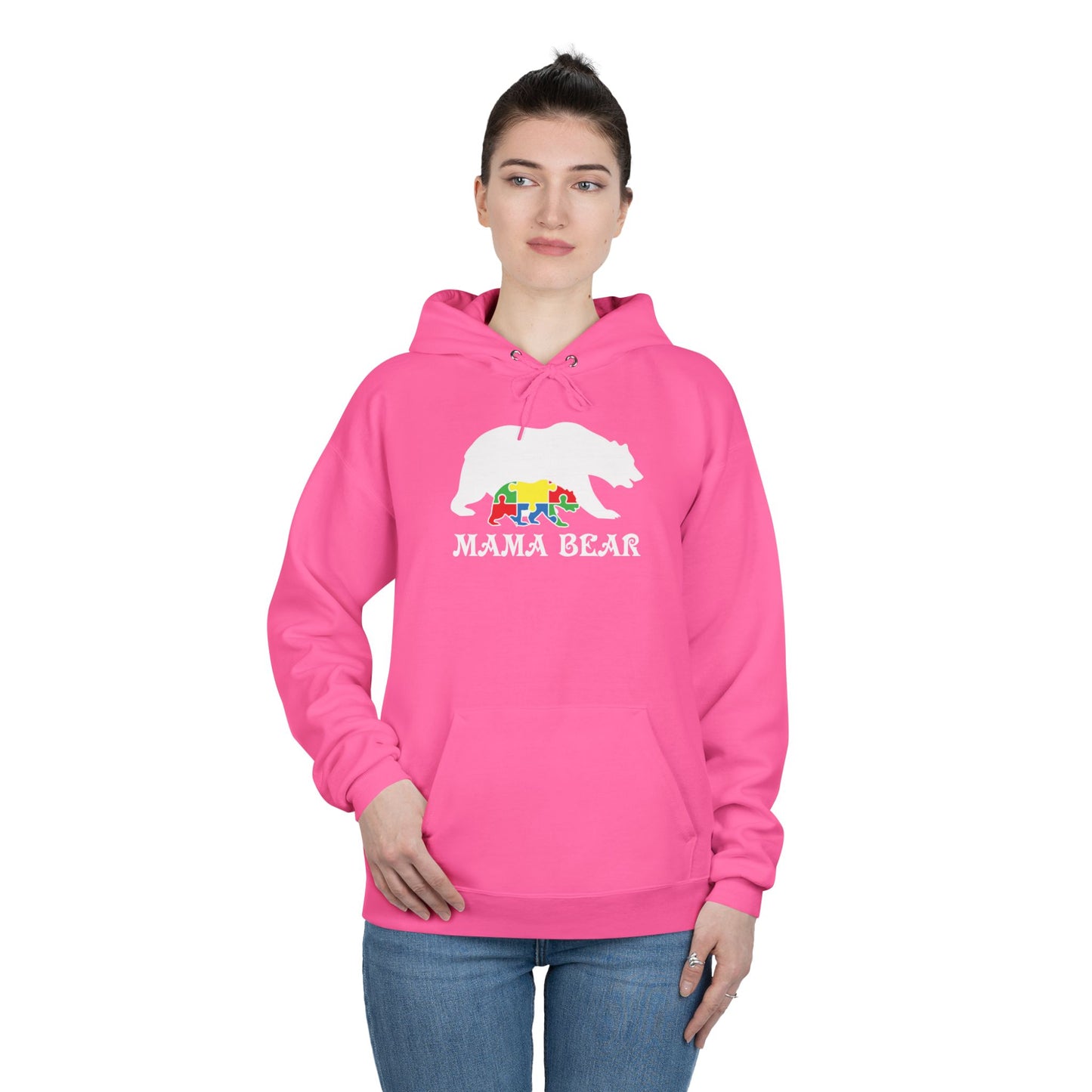 Autism Mama Bear - Pullover Hoodie Sweatshirt