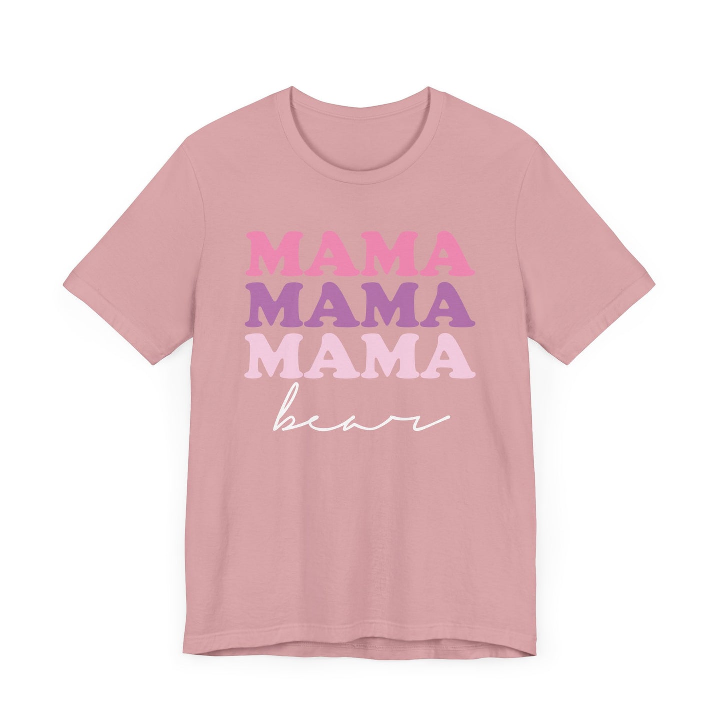 Mama Bear Womens Jersey T-Shirt, Mom Gift, Mother's Day Tee, Family Shirt, Bella Canvas Top