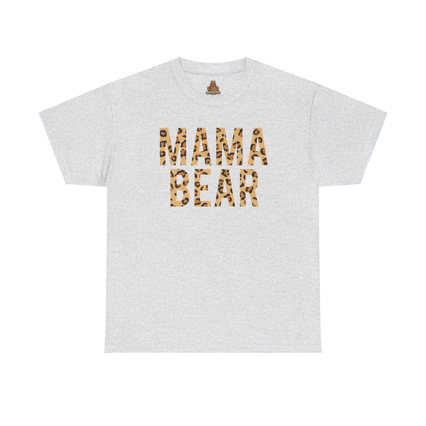 Animal Print Mama Bear T-Shirt, Bear Print Tee, Family Bear Shirt, Cute Animal Graphic Tee, Mother's Day Gift