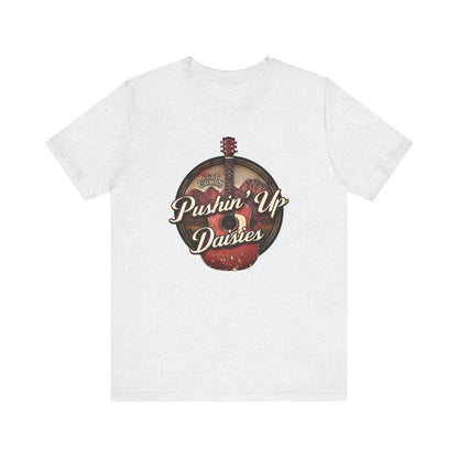 Pushin' Up Daisies Graphic T-Shirt, Gift for Musicians, Unisex Casual Wear, Music Lover's Apparel, Concerts