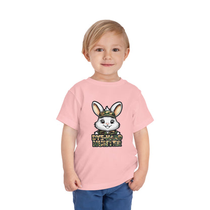 Dye-Hard Hunter Toddler Tee - Fun Camo Bunny Shirt for Kids