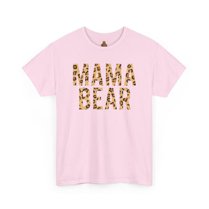 Animal Print Mama Bear T-Shirt, Bear Print Tee, Family Bear Shirt, Cute Animal Graphic Tee, Mother's Day Gift