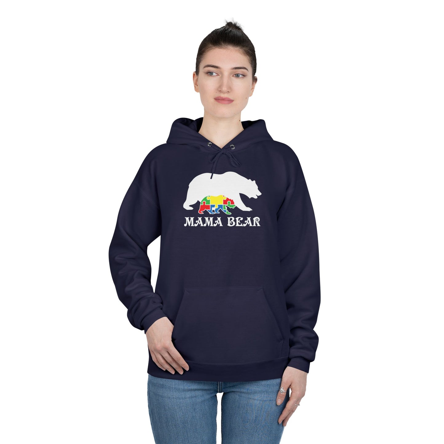 Autism Mama Bear - Pullover Hoodie Sweatshirt