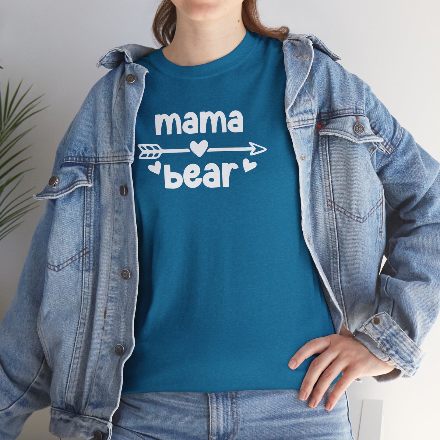 Mama Bear with Sunglasses - Unisex Tee, Family Bear Claw Shirt, Mom Graphic T-shirt, Casual Top for Her, Gift Idea