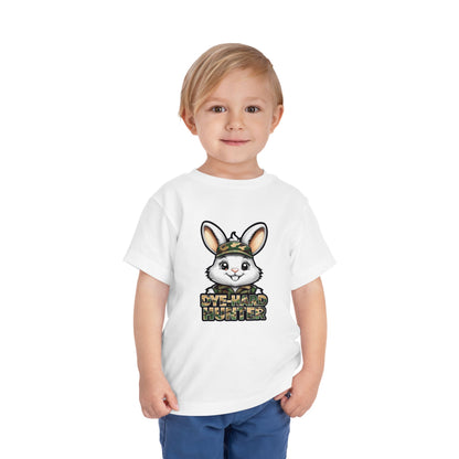 Dye-Hard Hunter Toddler Tee - Fun Camo Bunny Shirt for Kids
