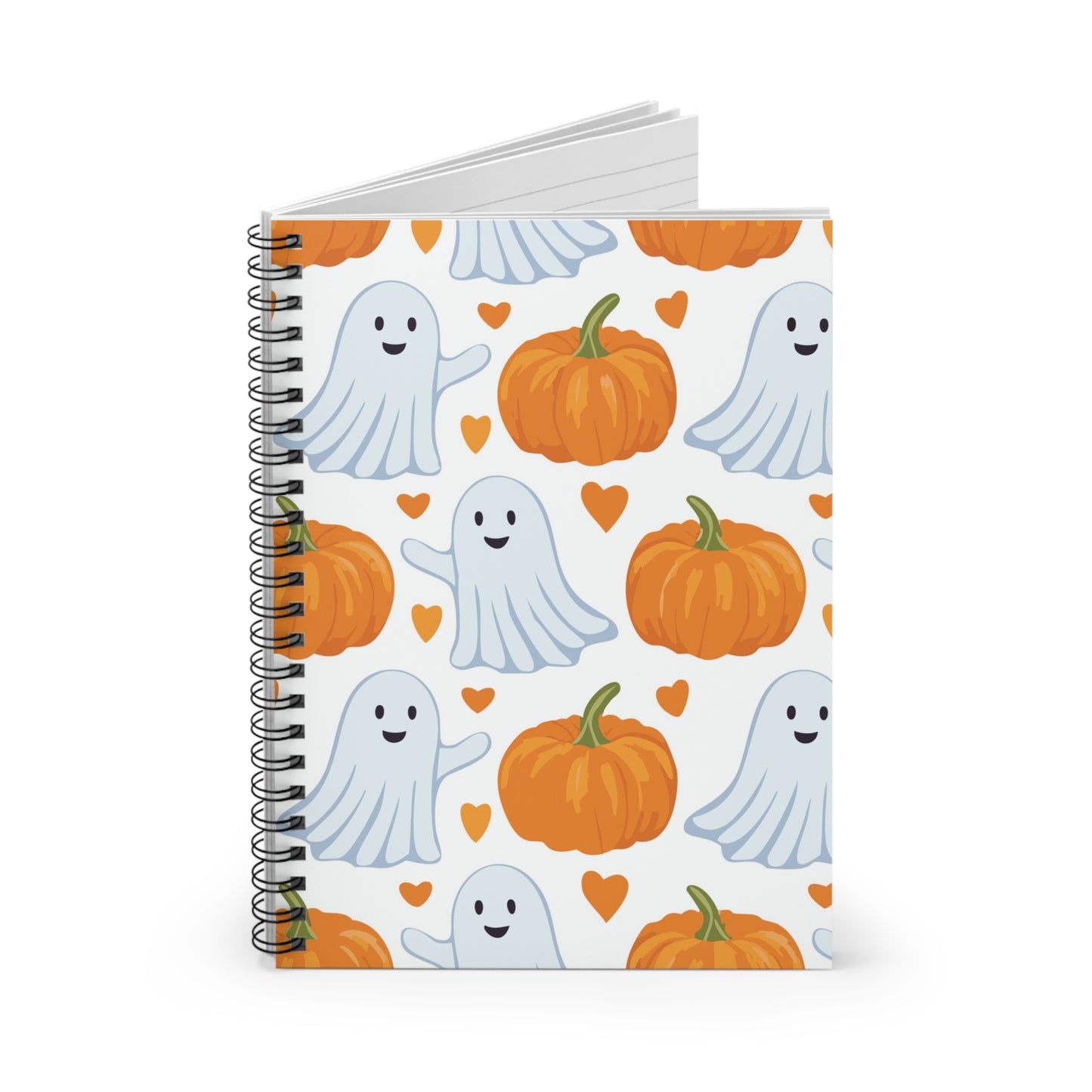 Ghose and Pumpkins Spiral Notebook - Ruled Line