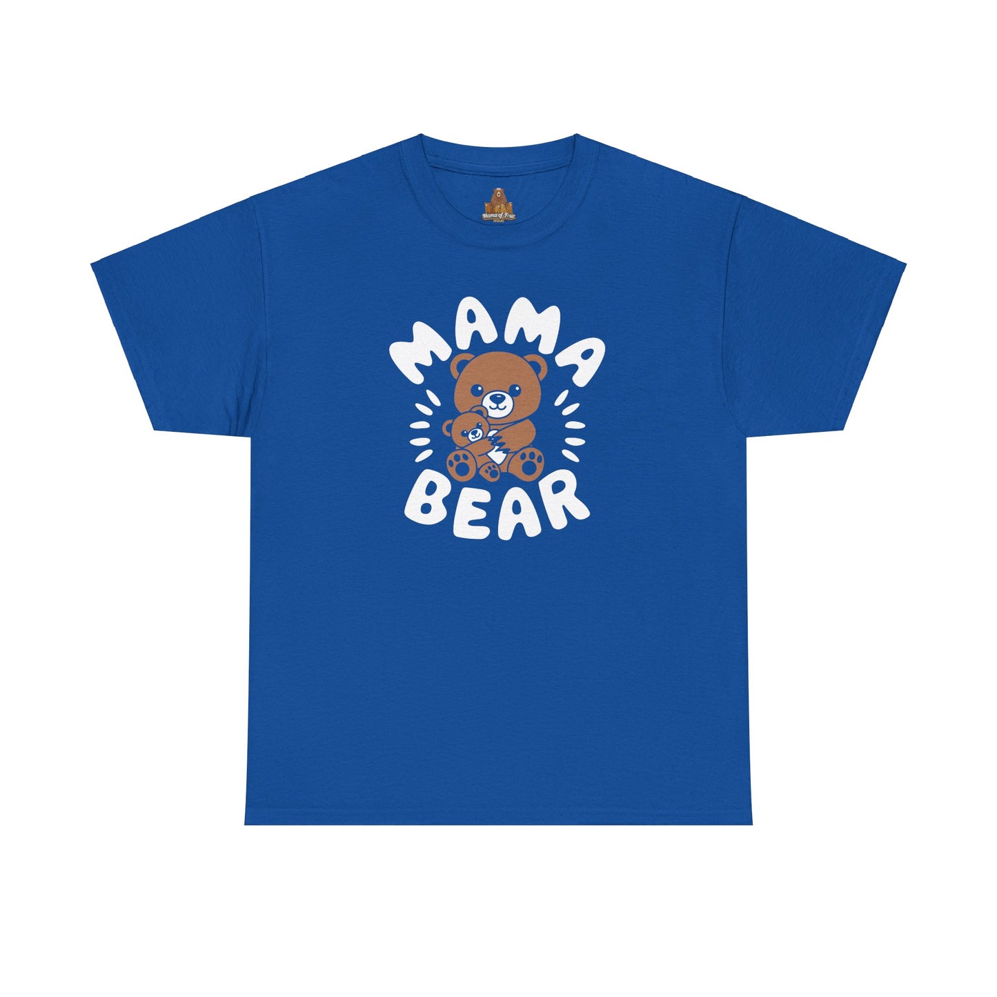 Mama Bear with a Cute Teddy Bear - T-Shirt, Mom Gift, Mother's Day Shirt, Family Apparel, Cute Tee