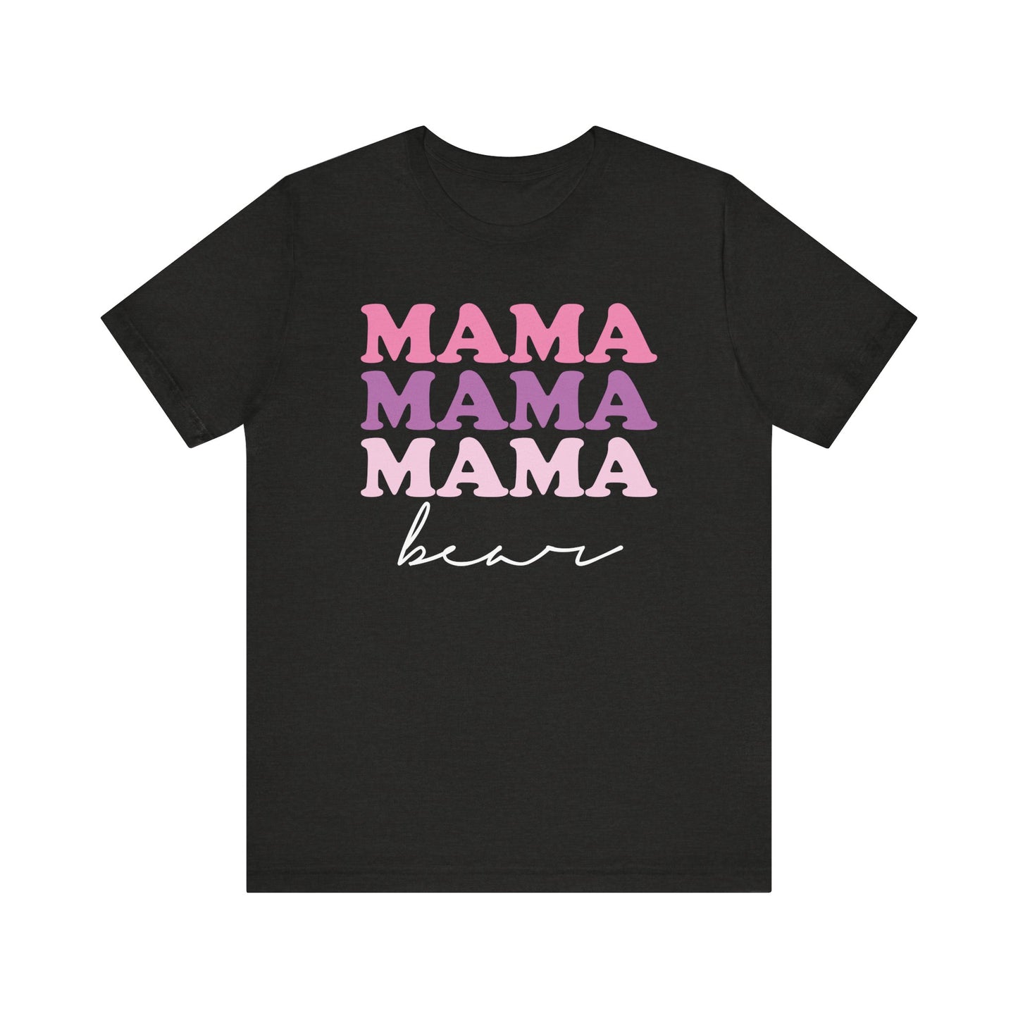 Mama Bear Womens Jersey T-Shirt, Mom Gift, Mother's Day Tee, Family Shirt, Bella Canvas Top