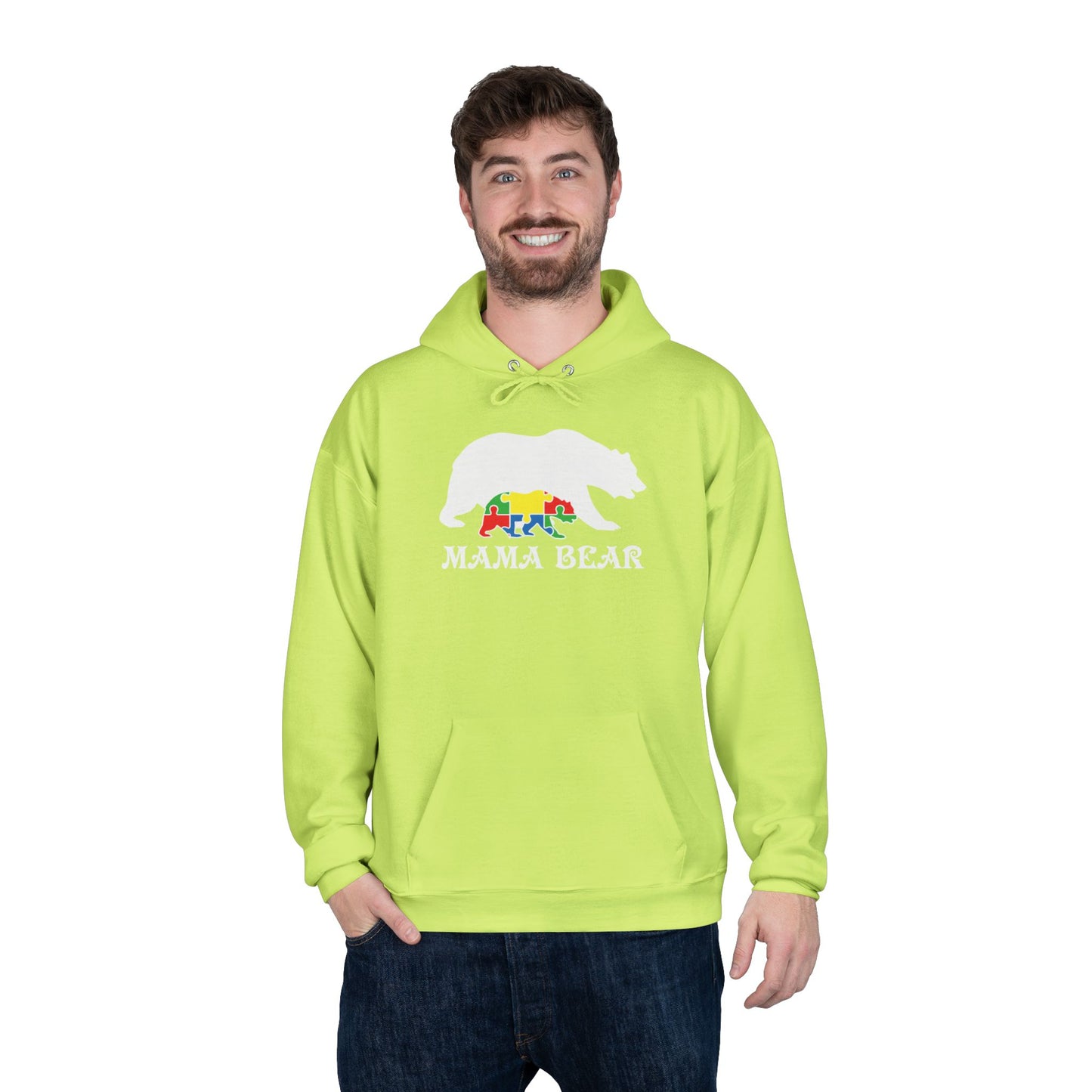 Autism Mama Bear - Pullover Hoodie Sweatshirt