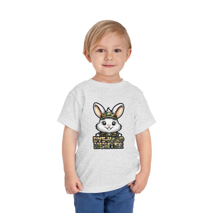 Dye-Hard Hunter Toddler Tee - Fun Camo Bunny Shirt for Kids
