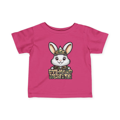 Dye-Hard Hunter Infant Tee - Cute Bunny T-Shirt for Little Outdoorsy Kids