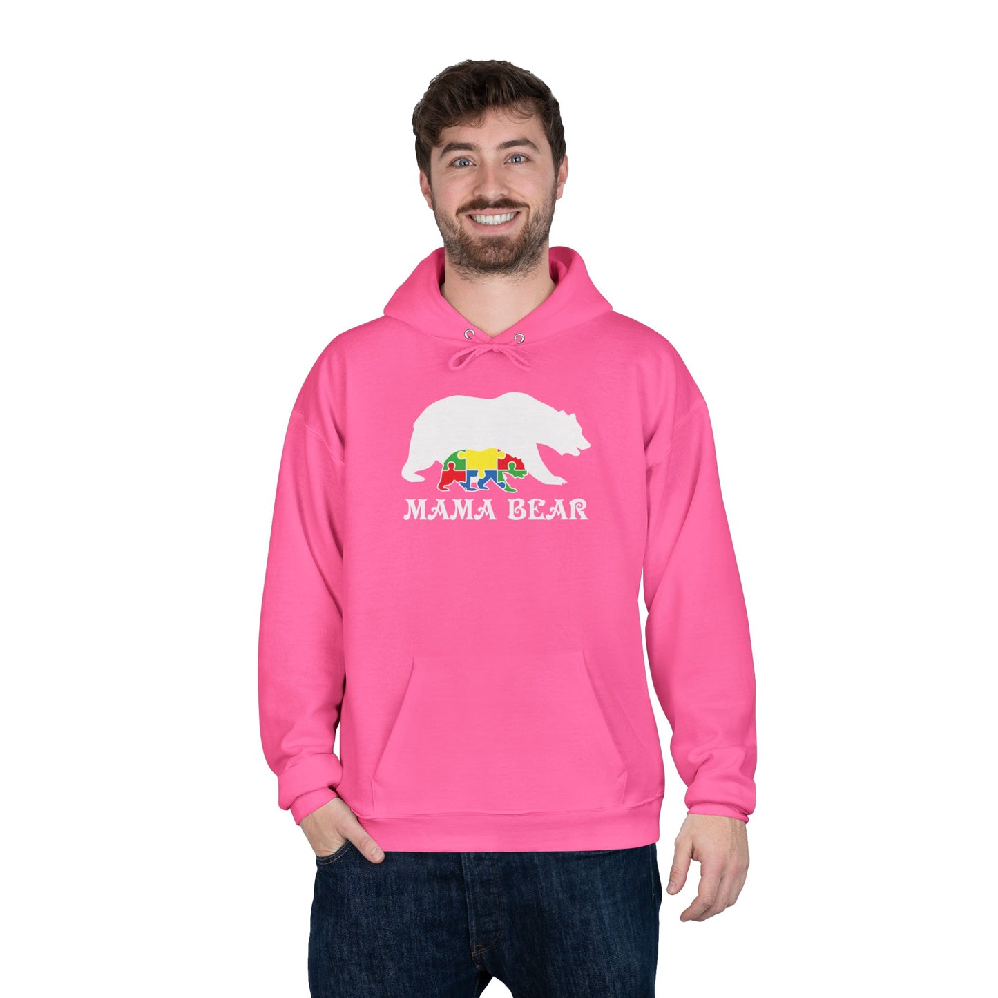 Autism Mama Bear - Pullover Hoodie Sweatshirt