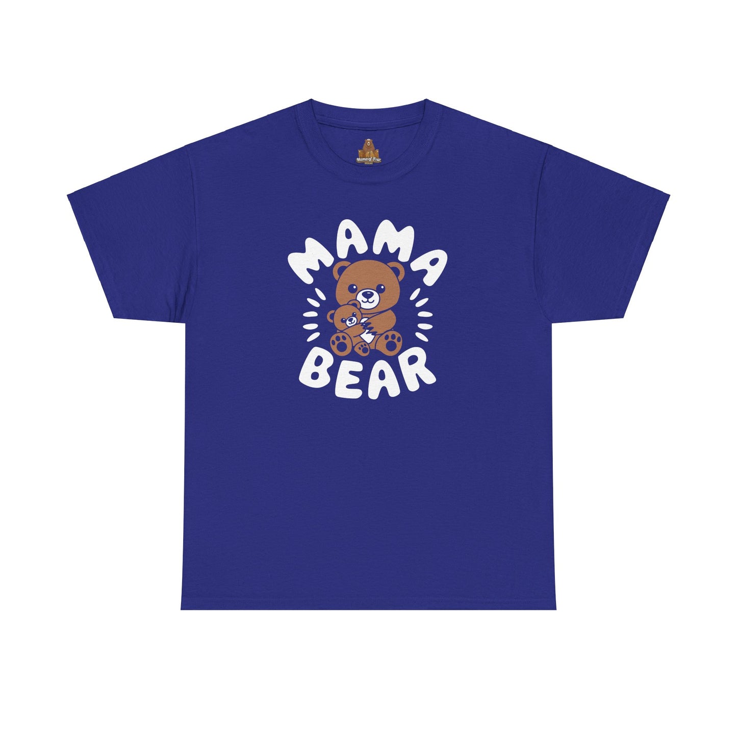 Mama Bear with a Cute Teddy Bear - T-Shirt, Mom Gift, Mother's Day Shirt, Family Apparel, Cute Tee