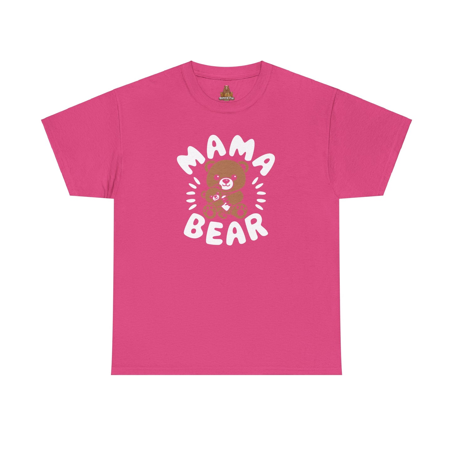 Mama Bear with a Cute Teddy Bear - T-Shirt, Mom Gift, Mother's Day Shirt, Family Apparel, Cute Tee