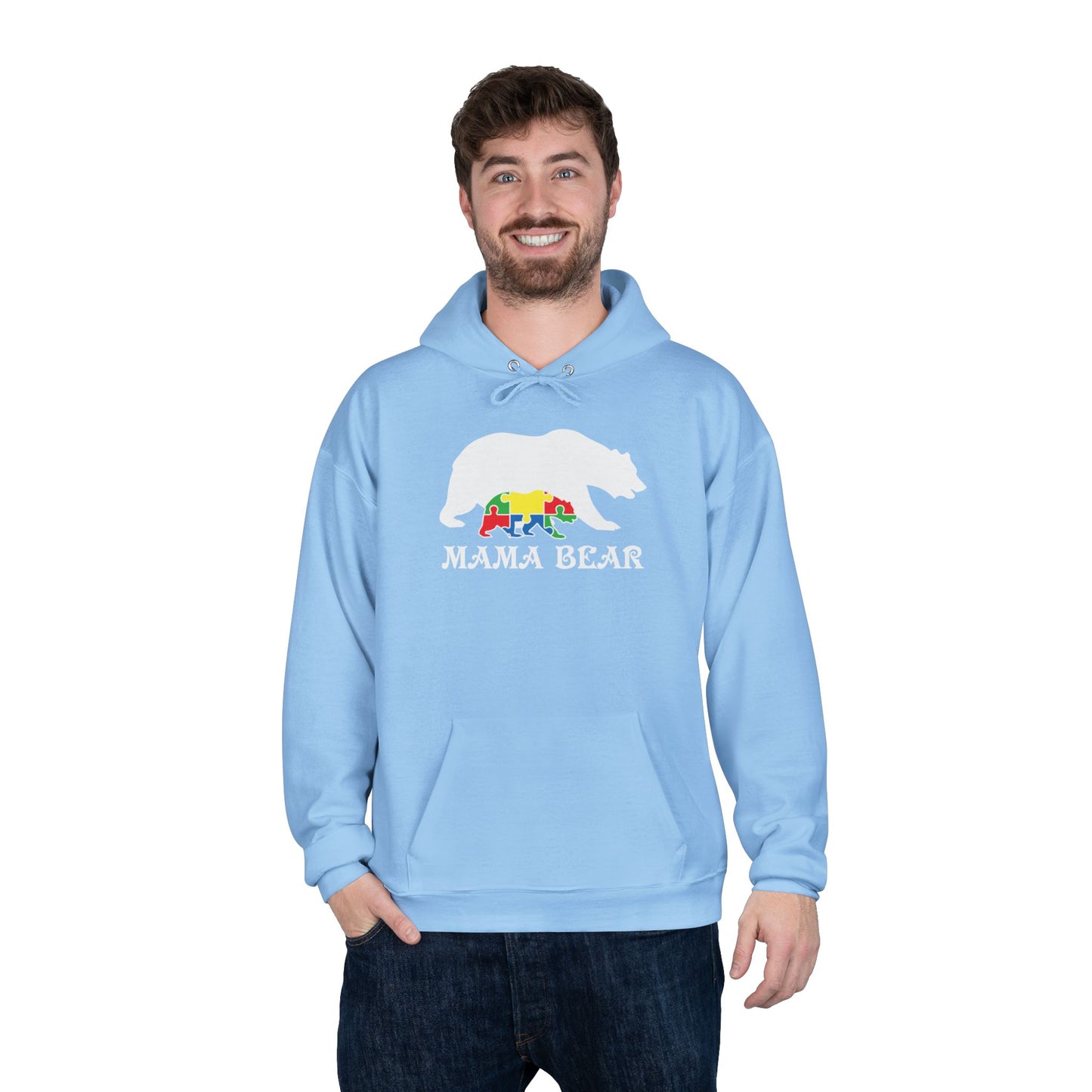 Autism Mama Bear - Pullover Hoodie Sweatshirt