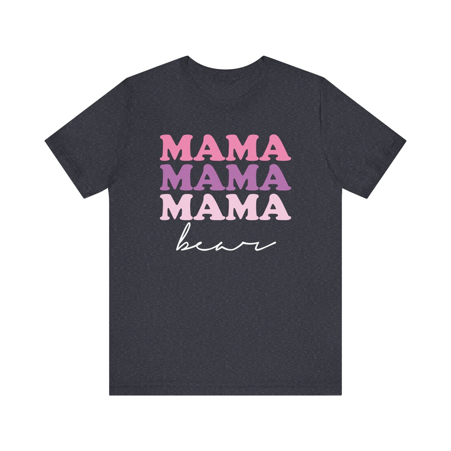 Mama Bear Womens Jersey T-Shirt, Mom Gift, Mother's Day Tee, Family Shirt, Bella Canvas Top