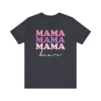 Mama Bear Womens Jersey T-Shirt, Mom Gift, Mother's Day Tee, Family Shirt, Bella Canvas Top
