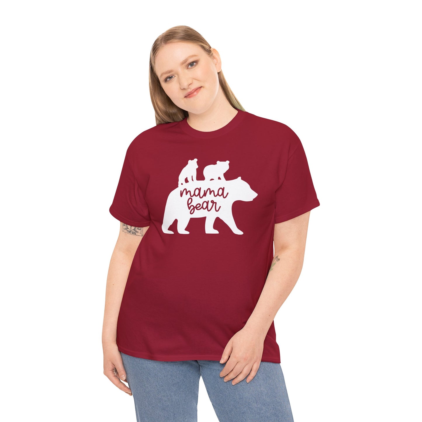 Mama Bear with Cubs Unisex Tee, Family Bear Shirt, Mama Bear Cub T-Shirt, Mother's Day Gift, Nature Lover Shirt