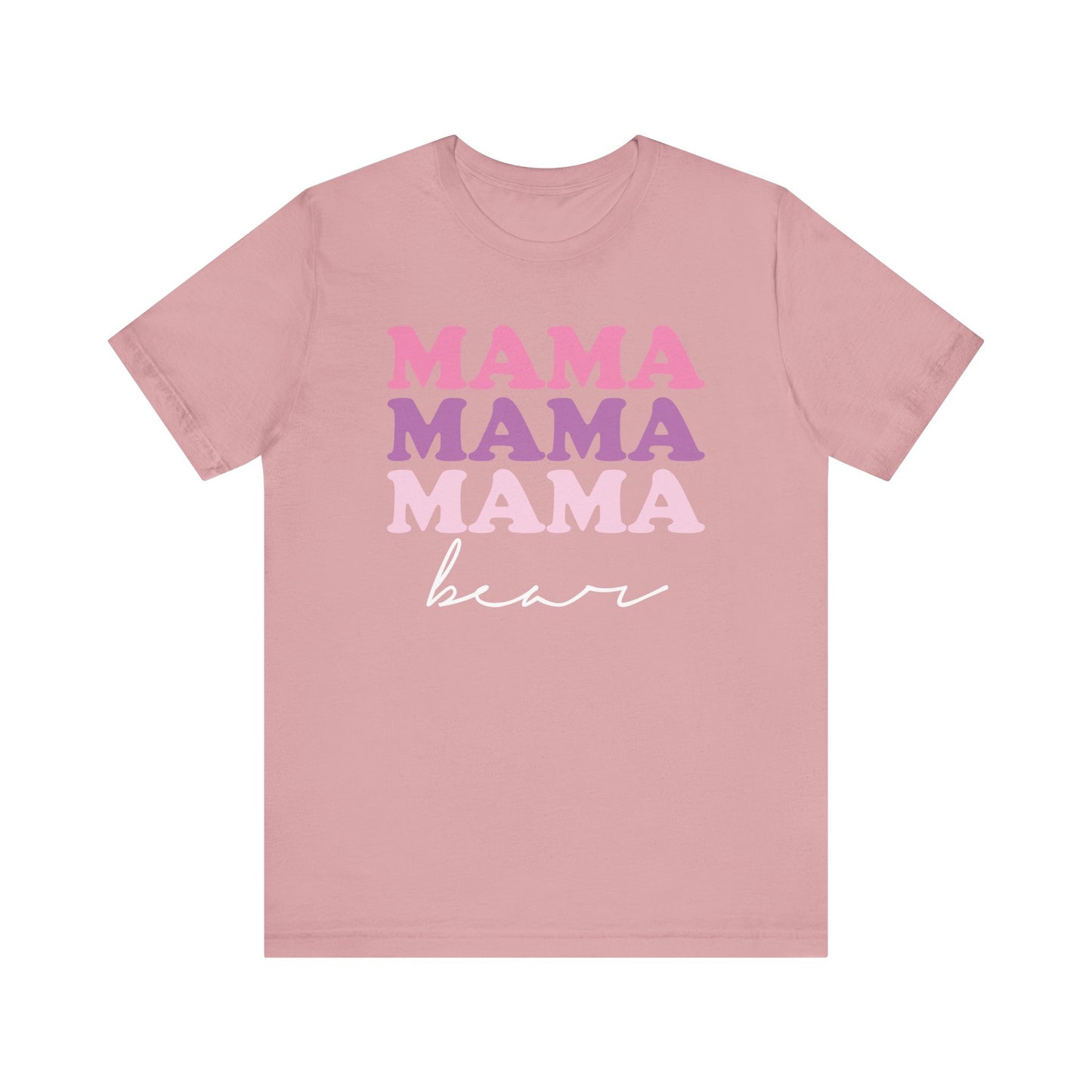 Mama Bear Womens Jersey T-Shirt, Mom Gift, Mother's Day Tee, Family Shirt, Bella Canvas Top