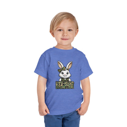 Toddler Camo Bunny Tee - 'Die-Hard Hunter' Short Sleeve Shirt