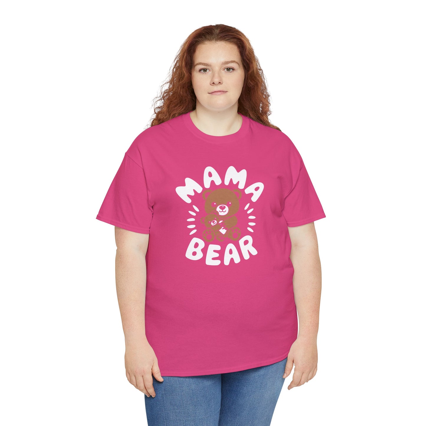 Mama Bear with a Cute Teddy Bear - T-Shirt, Mom Gift, Mother's Day Shirt, Family Apparel, Cute Tee