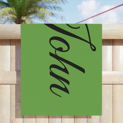John - Personalized Beach Towels for Summer Fun - Custom Name Design
