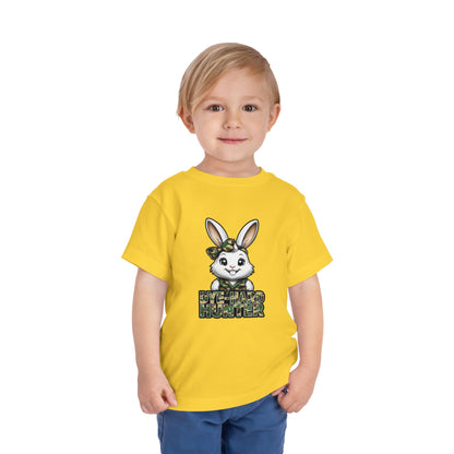 Toddler Camo Bunny Tee - 'Die-Hard Hunter' Short Sleeve Shirt