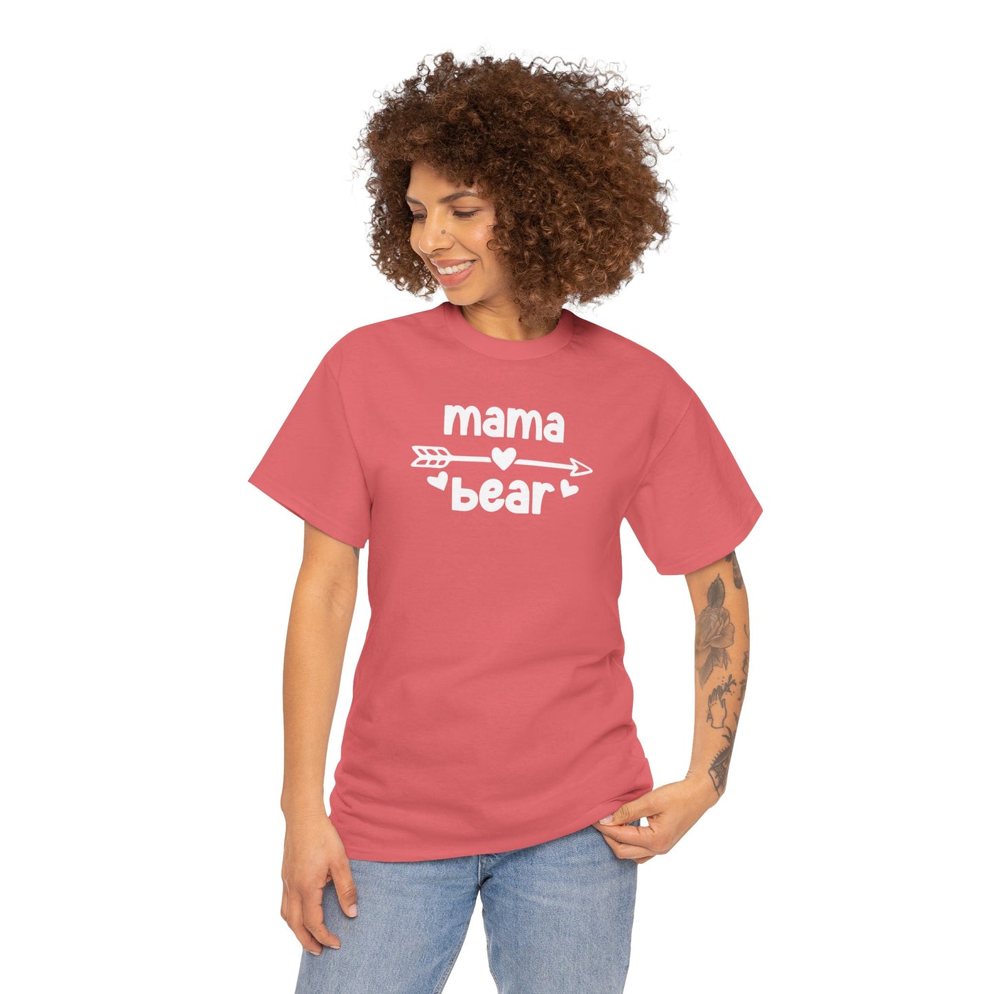 Mama Bear with Sunglasses - Unisex Tee, Family Bear Claw Shirt, Mom Graphic T-shirt, Casual Top for Her, Gift Idea