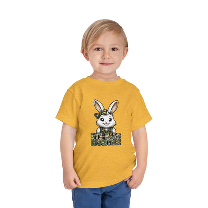 Toddler Camo Bunny Tee - 'Die-Hard Hunter' Short Sleeve Shirt