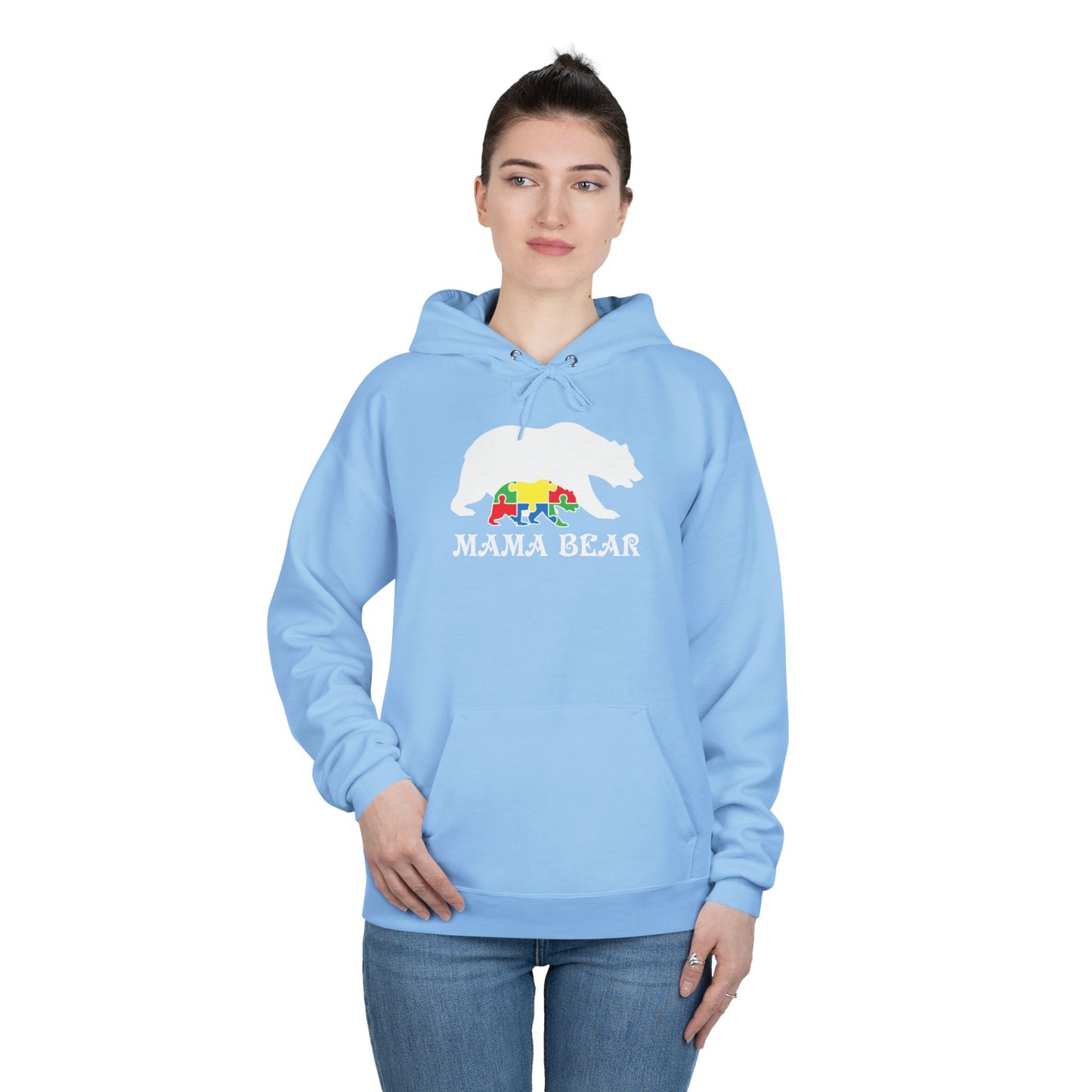 Autism Mama Bear - Pullover Hoodie Sweatshirt