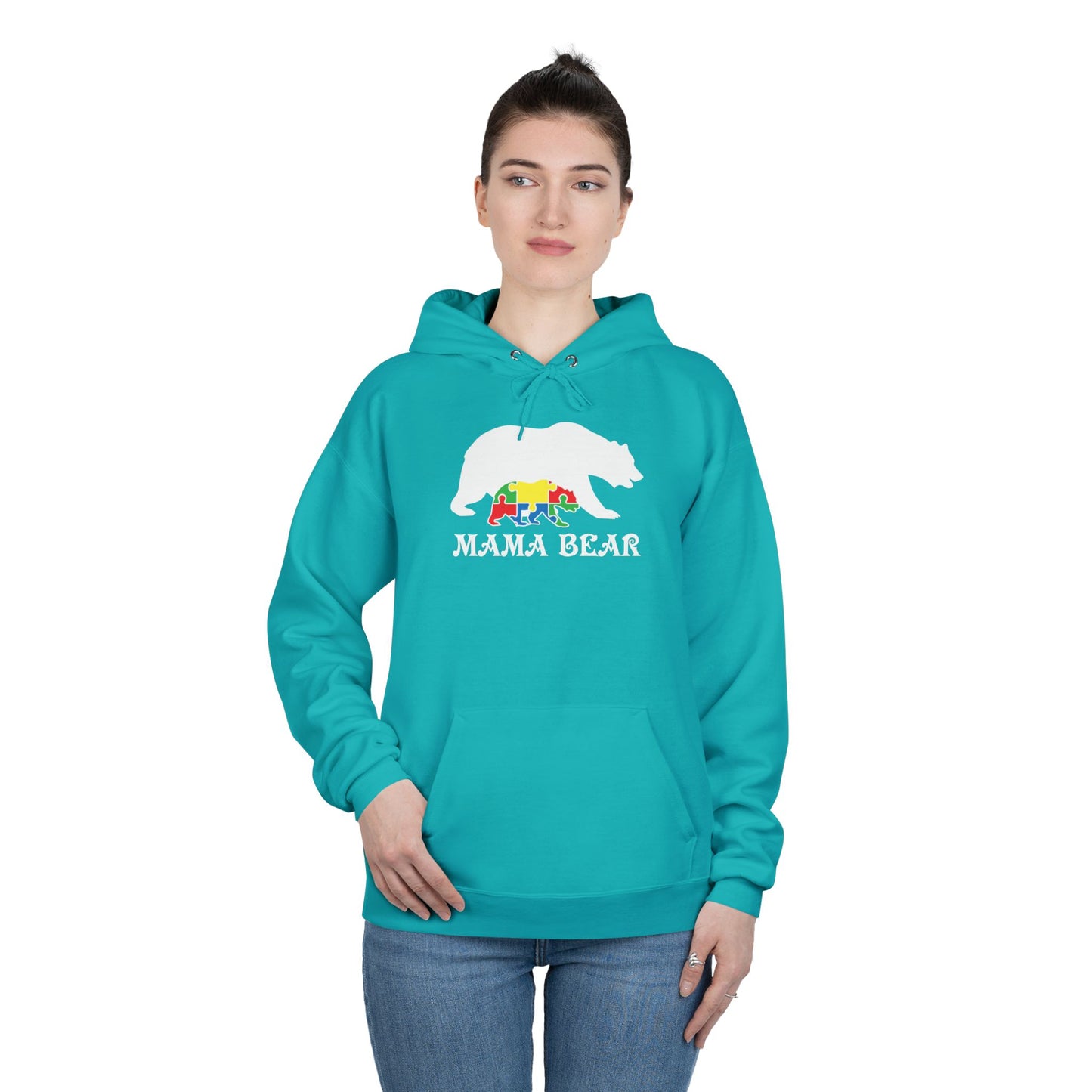 Autism Mama Bear - Pullover Hoodie Sweatshirt