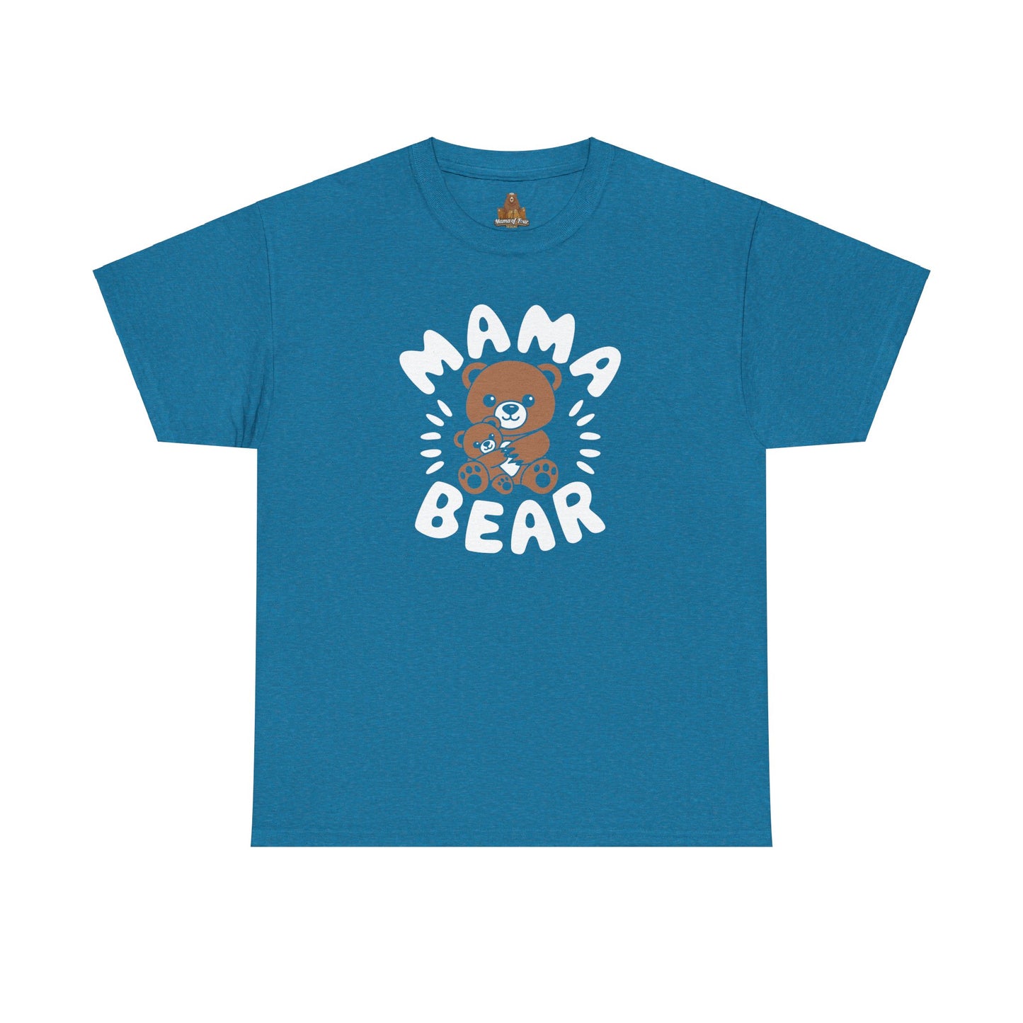 Mama Bear with a Cute Teddy Bear - T-Shirt, Mom Gift, Mother's Day Shirt, Family Apparel, Cute Tee