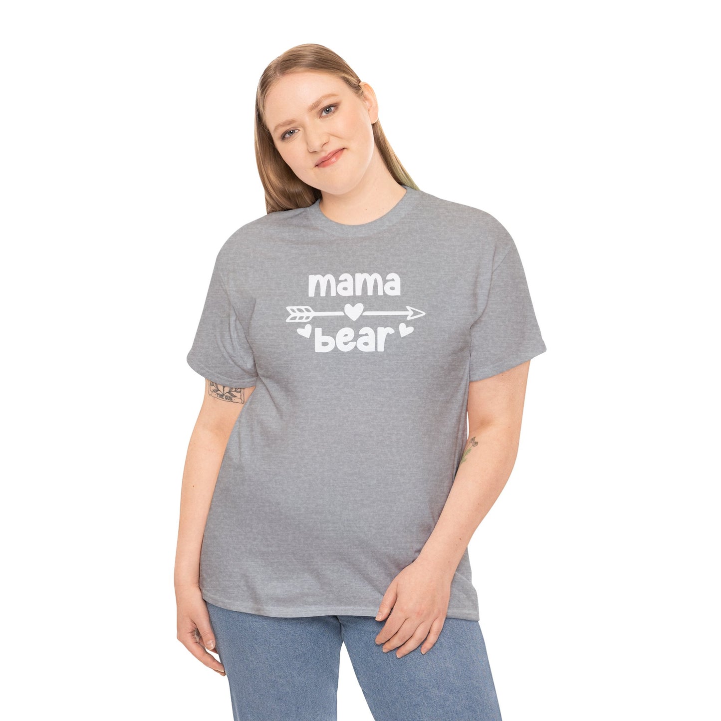 Mama Bear with Sunglasses - Unisex Tee, Family Bear Claw Shirt, Mom Graphic T-shirt, Casual Top for Her, Gift Idea